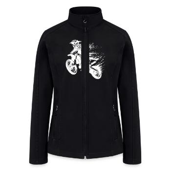 Motorsport Hobby Off-road Machine In Jump - Women’s Soft Shell Jacket - black - Front