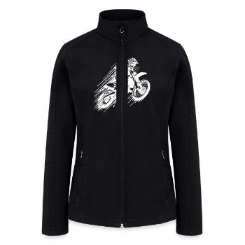 Motorsport Jumping Hobby Off-road Machine - Women’s Soft Shell Jacket - black - Front