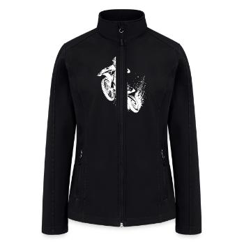 Jumping Off-road Machine Motorsport Hobby - Women’s Soft Shell Jacket - black - Front