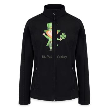 Saint Patricks Day | St Patricks | St Paddys Day - Women’s Soft Shell Jacket - black - Front