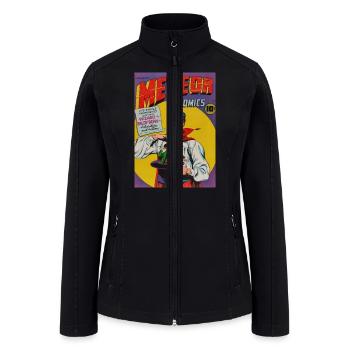Meteor Comics - Women’s Soft Shell Jacket - black - Front