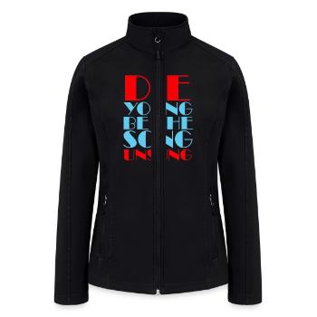 cotton tshirt and hoodys with die young caption - Women’s Soft Shell Jacket - black - Front