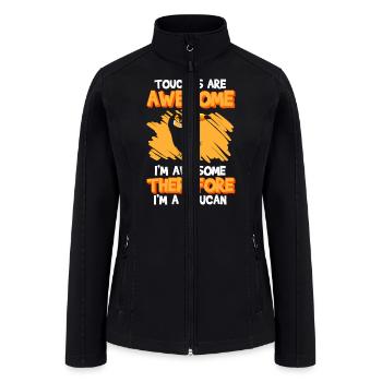 Toucan Jungle Amazon Jungle - Women’s Soft Shell Jacket - black - Front