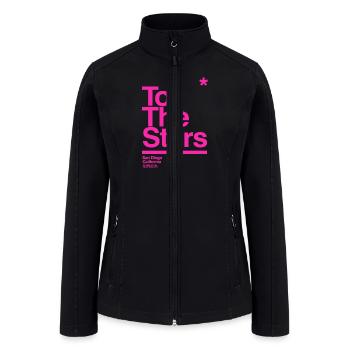 to the stars package fuchsia - Women’s Soft Shell Jacket - black - Front