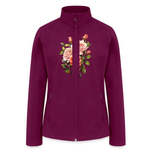 Pink Roses - Women’s Soft Shell Jacket
