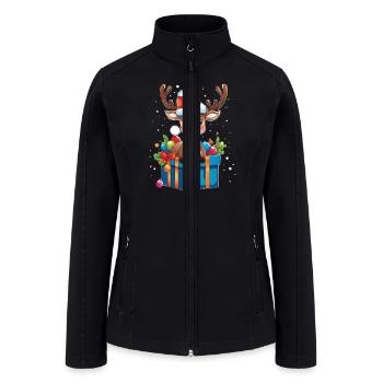 Reindeer Surprise - Women’s Soft Shell Jacket - black - Front