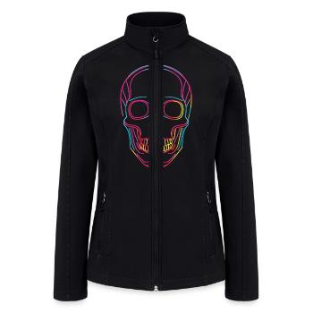 Halloween Glow Skull - Women’s Soft Shell Jacket - black - Front
