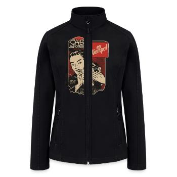Vintage Japanese Restaurant in Mexico City - Women’s Soft Shell Jacket - black - Front