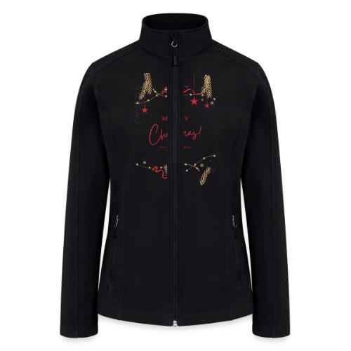 Merry Christmas Typography Design - Women’s Soft Shell Jacket
