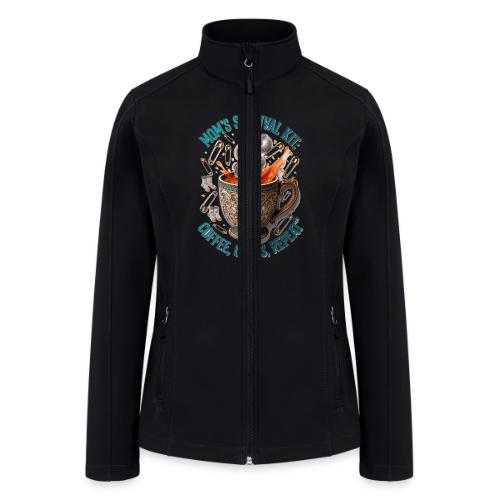 Mom's Survival Kit Tee | Coffee Chaos - Women’s Soft Shell Jacket