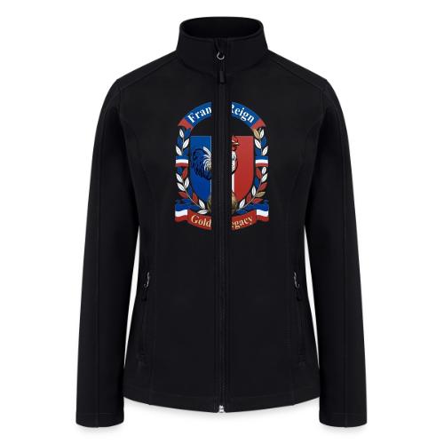 France Rooster Reign T-Shirt, Tricolore Pride Gift - Women’s Soft Shell Jacket