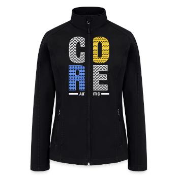 core essential - Women’s Soft Shell Jacket - black - Front