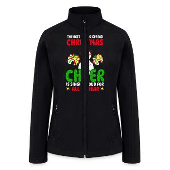 THE BEST WAY TO SPREAD CHRISTMAS - Women’s Soft Shell Jacket - black - Front