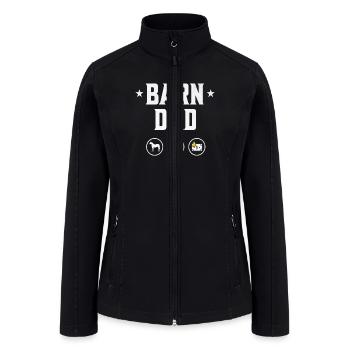 Barn Dad Equestrian Premium - Women’s Soft Shell Jacket - black - Front