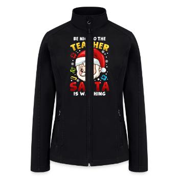 Teacher Christmas - Women’s Soft Shell Jacket - black - Front