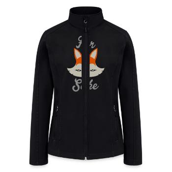 For Fox Sake - Women’s Soft Shell Jacket - black - Front
