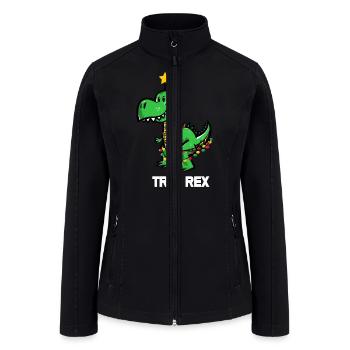 TREE REX toy - Women’s Soft Shell Jacket - black - Front