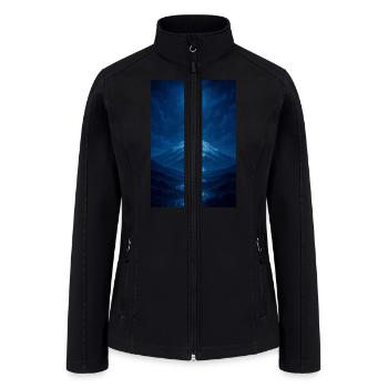 Moonlight River from the Sky - Women’s Soft Shell Jacket - black - Front
