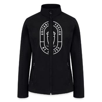 Guitarist fueled by Coffee - Women’s Soft Shell Jacket - black - Front