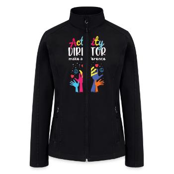 Cartoon Hands Activity Director - Women’s Soft Shell Jacket - black - Front