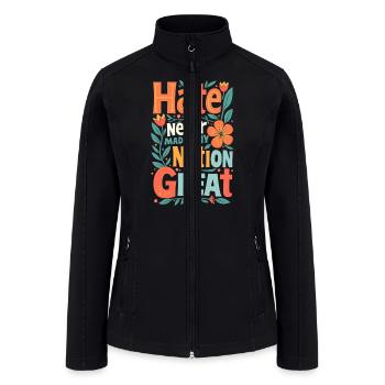 anti trump - Women’s Soft Shell Jacket - black - Front