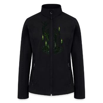 Dark Fantasy Ballerina Doll Artwork - Women’s Soft Shell Jacket - black - Front