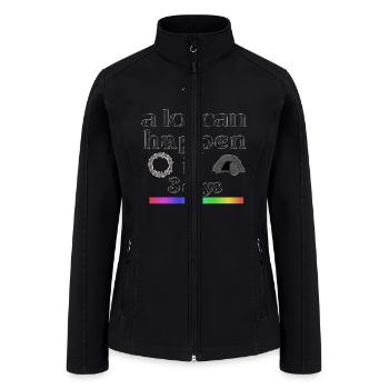 a lot can happen in 3 days - Women’s Soft Shell Jacket - black - Front