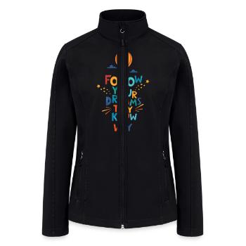 Motivational quotes - Women’s Soft Shell Jacket - black - Front