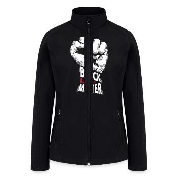 Black Lives Matter Motivational Quote - Women’s Soft Shell Jacket - black - Front