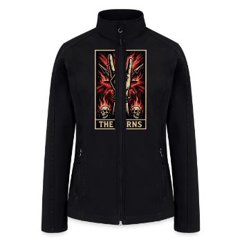 The Horns (Card I) - Women’s Soft Shell Jacket - black - Front