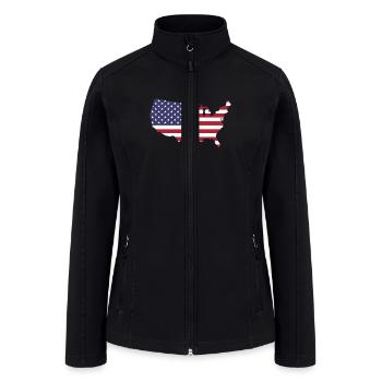 america 1861417 1280 - Women’s Soft Shell Jacket - black - Front