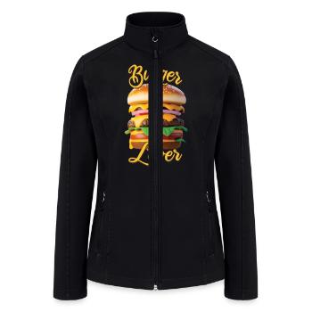 Burger Lover - Women’s Soft Shell Jacket - black - Front