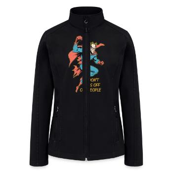 Don't piss off old people - Women’s Soft Shell Jacket - black - Front