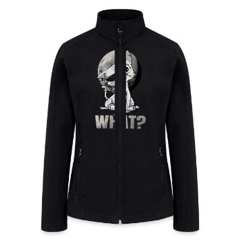 What - Women’s Soft Shell Jacket - black - Front