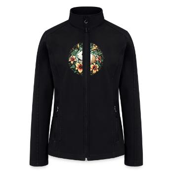 Guinea pig illustration Premium - Women’s Soft Shell Jacket - black - Front