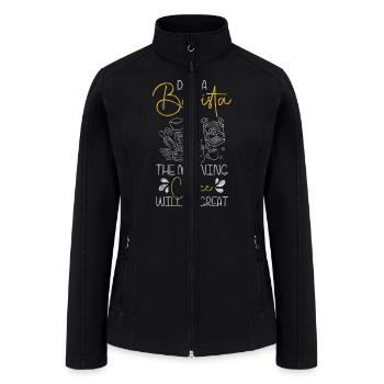 Bartender Caffeine Cappuccino - Women’s Soft Shell Jacket - black - Front