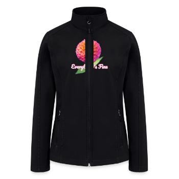Everything's Fine Flower - Women’s Soft Shell Jacket - black - Front
