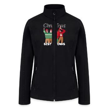 Best Friends Christmas - Women’s Soft Shell Jacket - black - Front