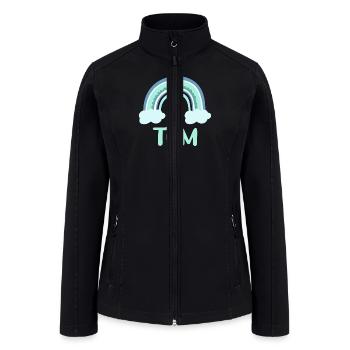Tom Name Rainbow Baby - Women’s Soft Shell Jacket - black - Front