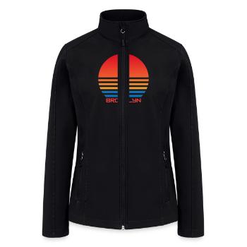 Brooklyn New York - Women’s Soft Shell Jacket - black - Front