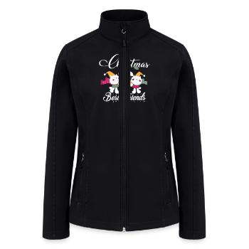 Best Friends Christmas - Women’s Soft Shell Jacket - black - Front