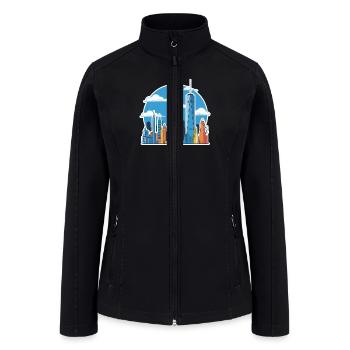 Empire State building NYC - Women’s Soft Shell Jacket - black - Front