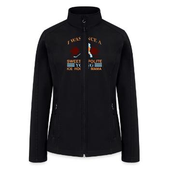Ice Hockey Mom - Women’s Soft Shell Jacket - black - Front