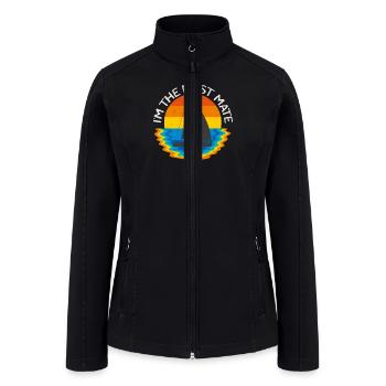 First Mate Sailing Boat Retro Boating - Women’s Soft Shell Jacket - black - Front