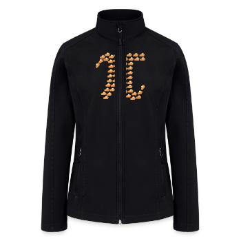 Pi Pie Pi Symbol - Women’s Soft Shell Jacket - black - Front