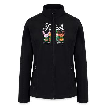 Best Friends Christmas - Women’s Soft Shell Jacket - black - Front