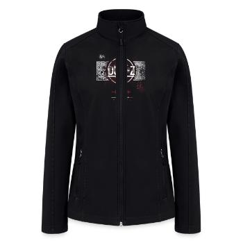Dub-Z Stamped Frequency - Women’s Soft Shell Jacket - black - Front