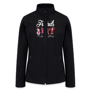Best Friends Christmas - Women’s Soft Shell Jacket - black - Front