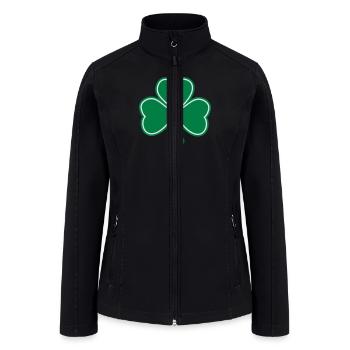 Shamrock - Women’s Soft Shell Jacket - black - Front
