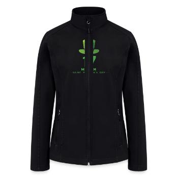 17 March Saint Patrick s Day - Women’s Soft Shell Jacket - black - Front